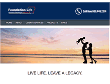 Tablet Screenshot of foundationlifeinsurance.com